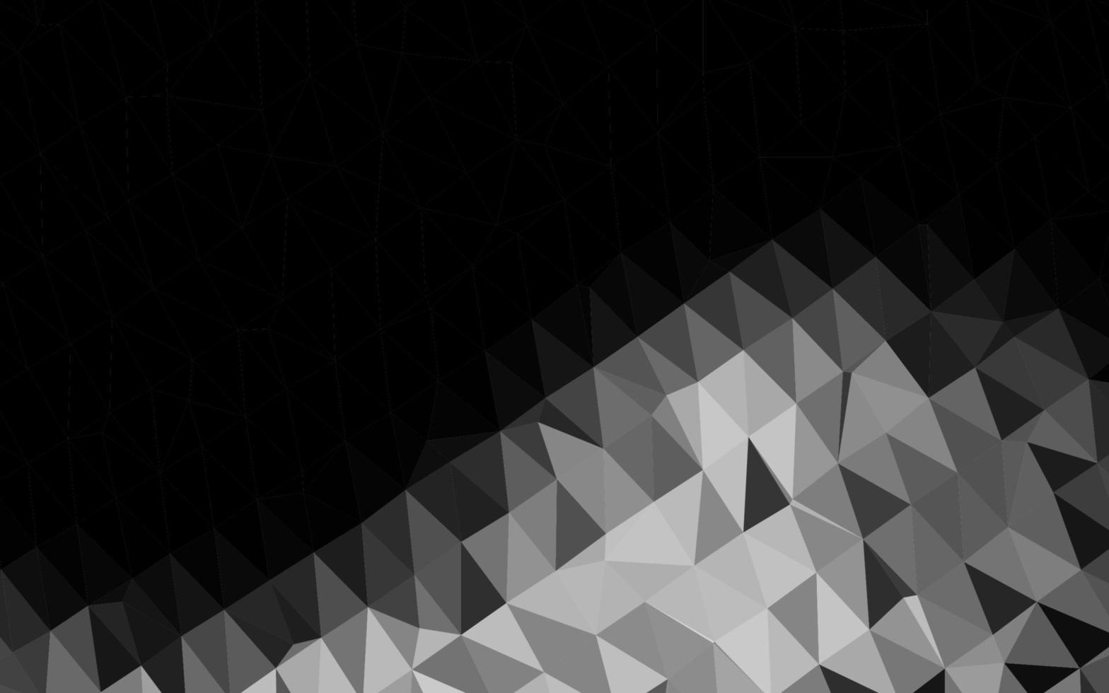 prata escura, textura de mosaico de triângulo de vetor cinza.