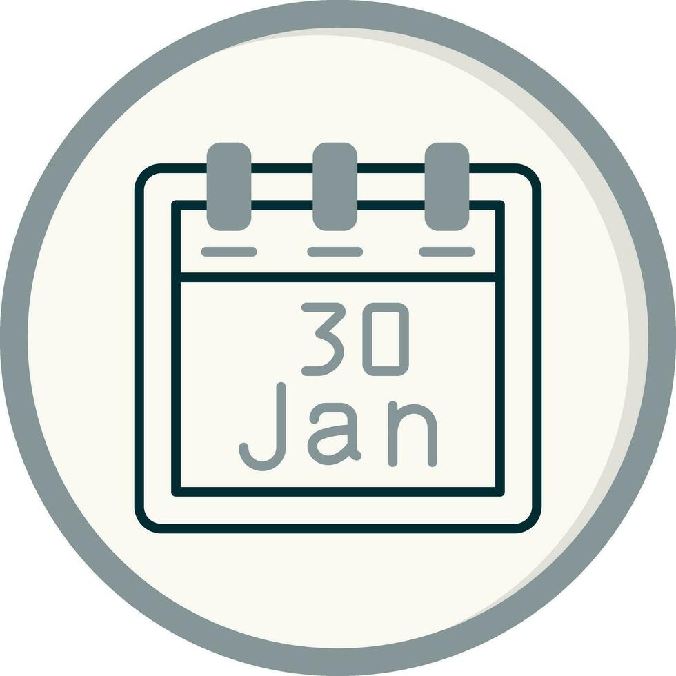 janeiro 30 vetor ícone