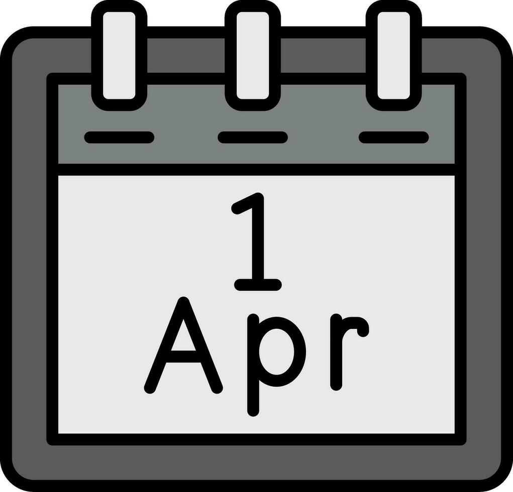 abril 1 vetor ícone