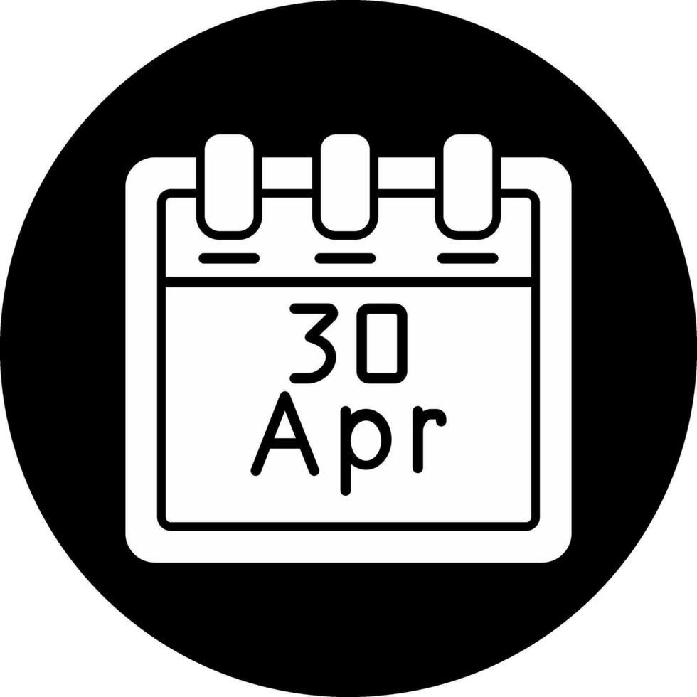 abril 30 vetor ícone