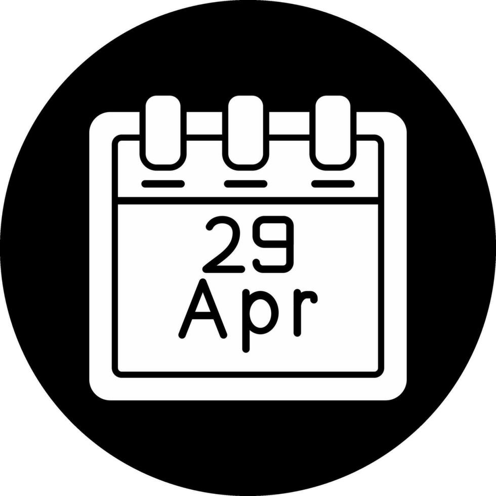 abril 29 vetor ícone