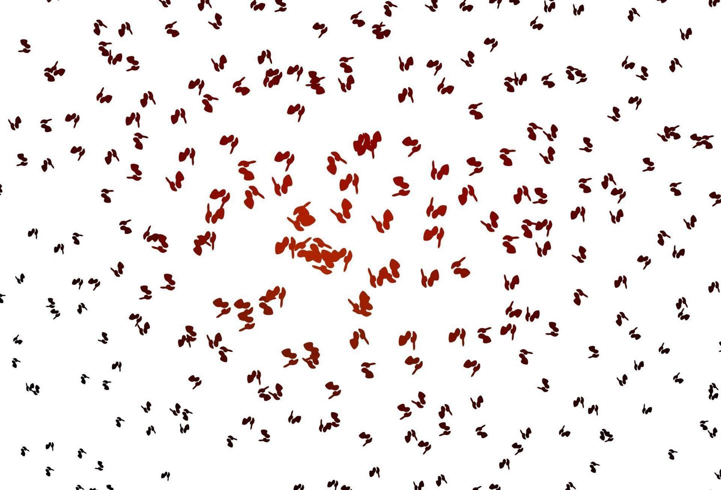 textura vector vermelho claro com formas aleatórias.