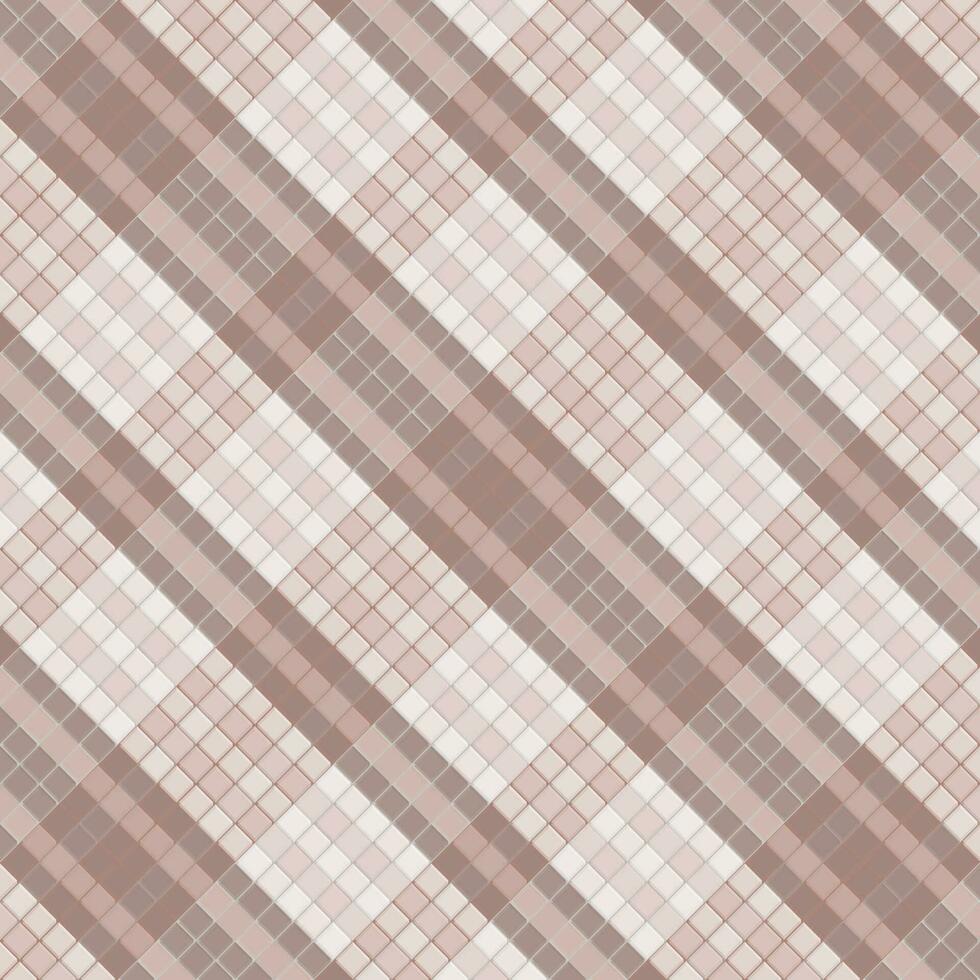 padrão xadrez tartan com textura e cor de café. vetor