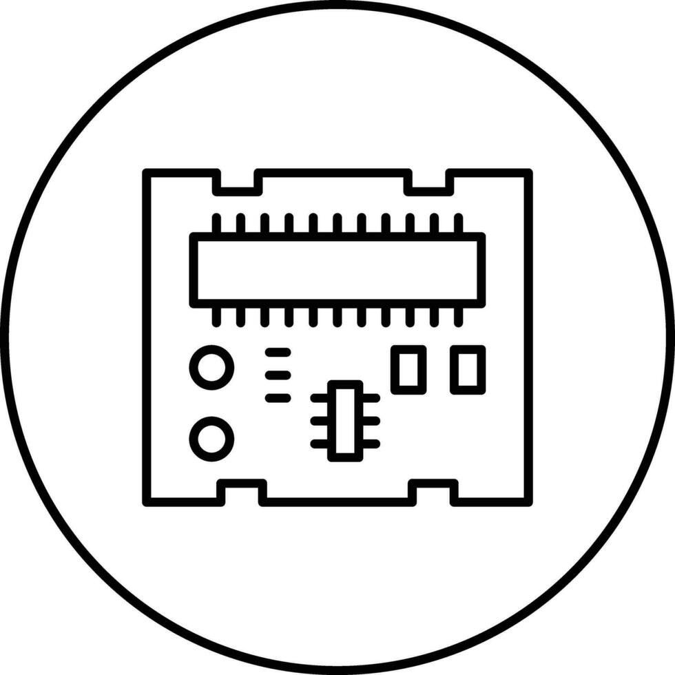 ícone de vetor de placa pcb