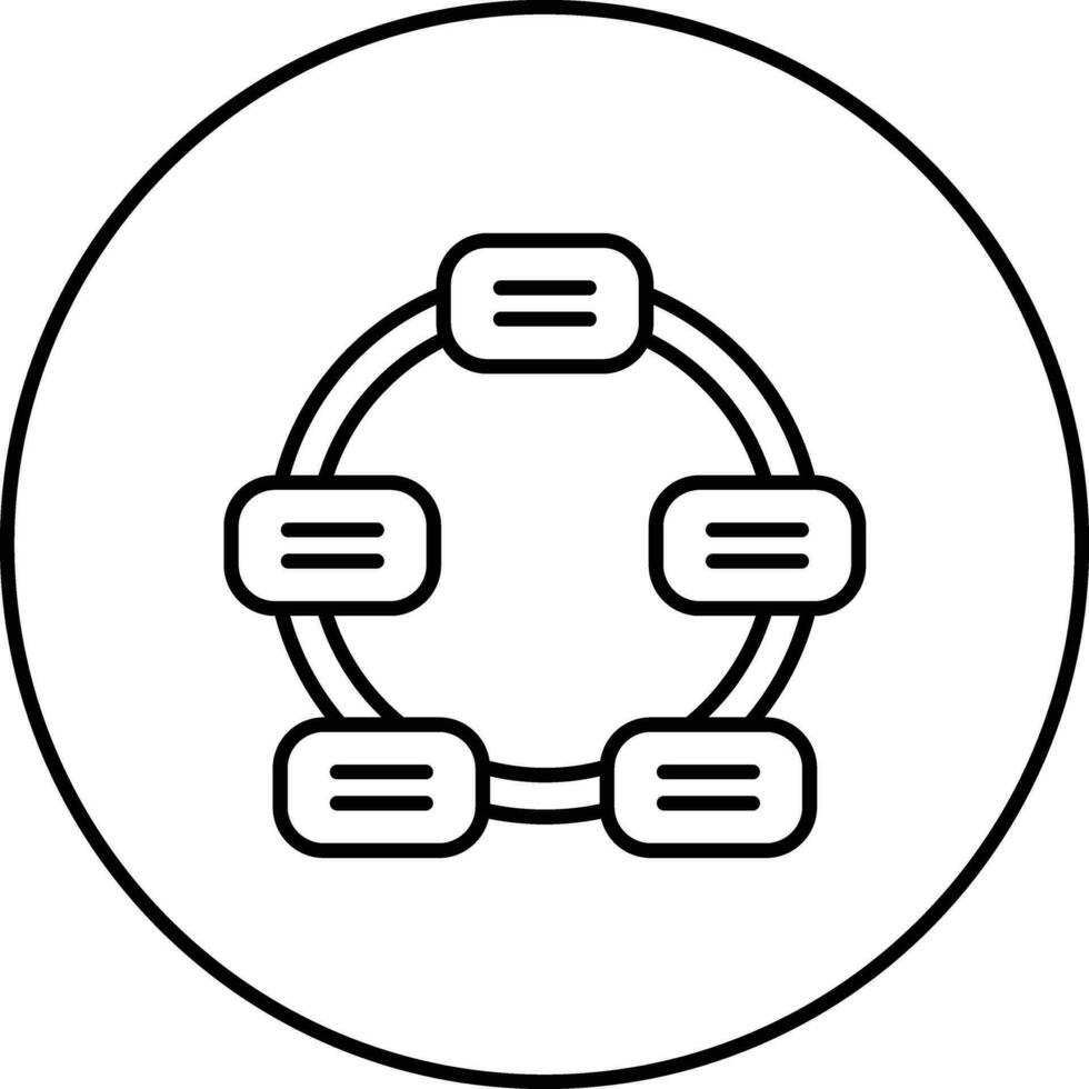 não direcional ciclo vetor ícone