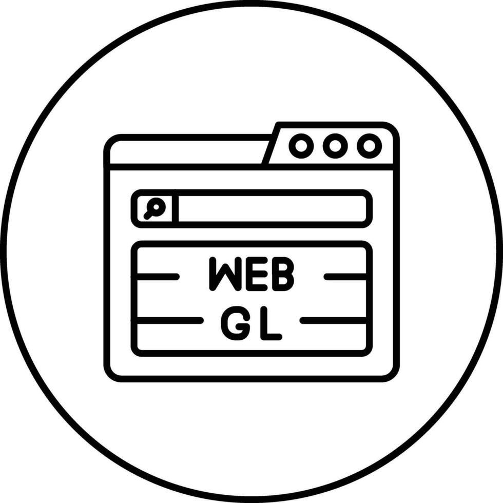 webgl vetor ícone