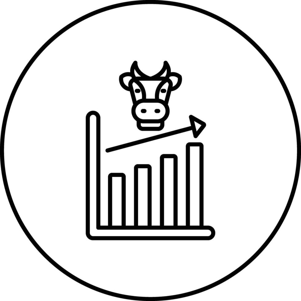 touro mercado vetor ícone