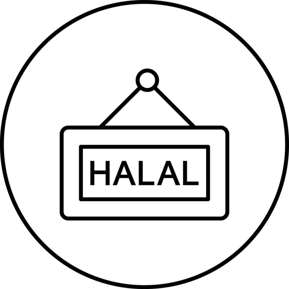 ícone de vetor halal