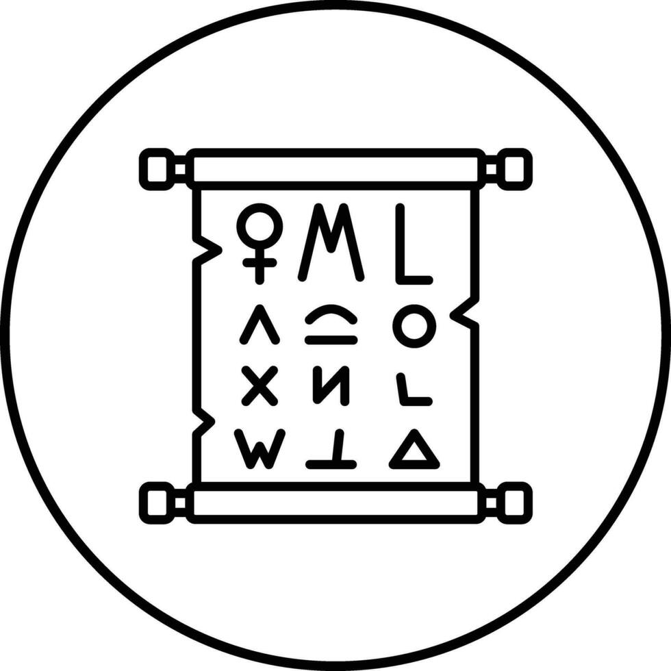 ícone de vetor de papiro