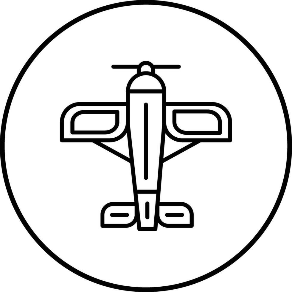 monoplano vetor ícone
