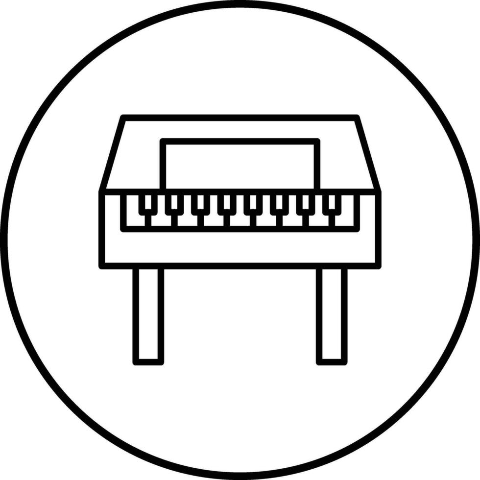 de madeira piano vetor ícone
