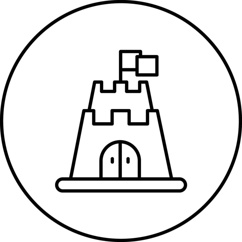 castelo brinquedo vetor ícone