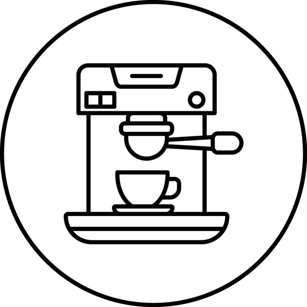 ícone de vetor de máquina de café