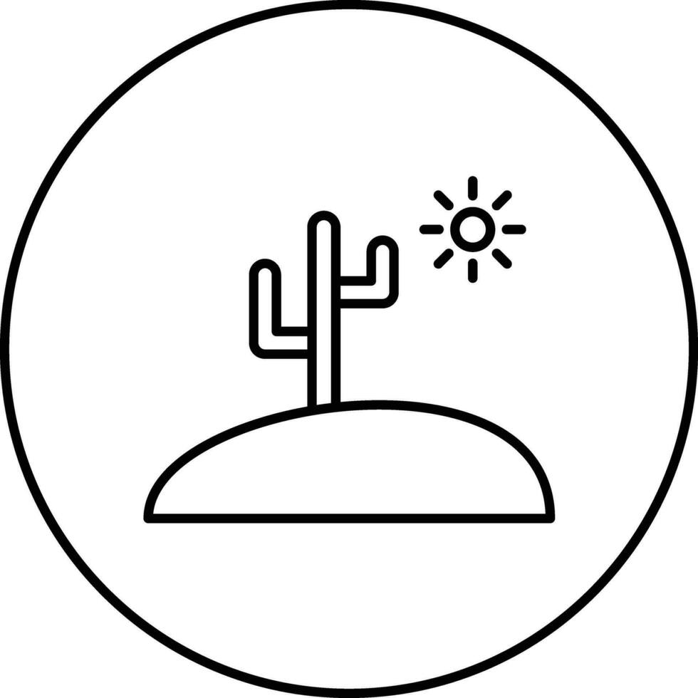 ícone de vetor do deserto