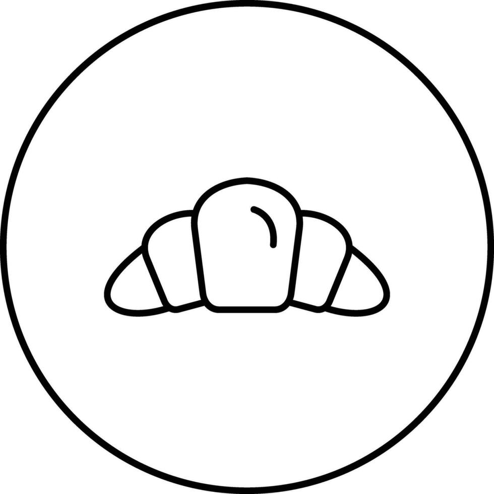 ícone de vetor de croissant
