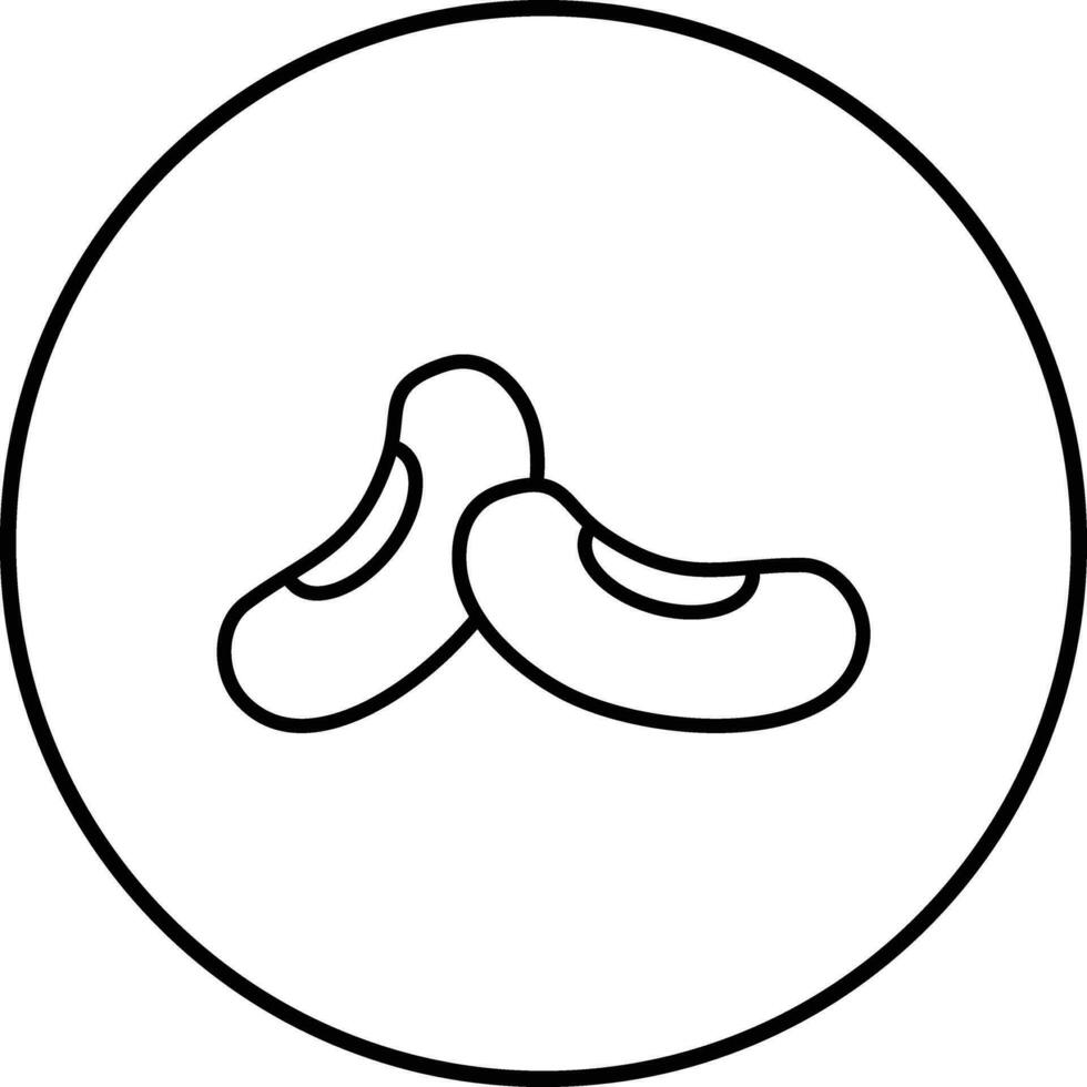 ícone de vetor de feijão