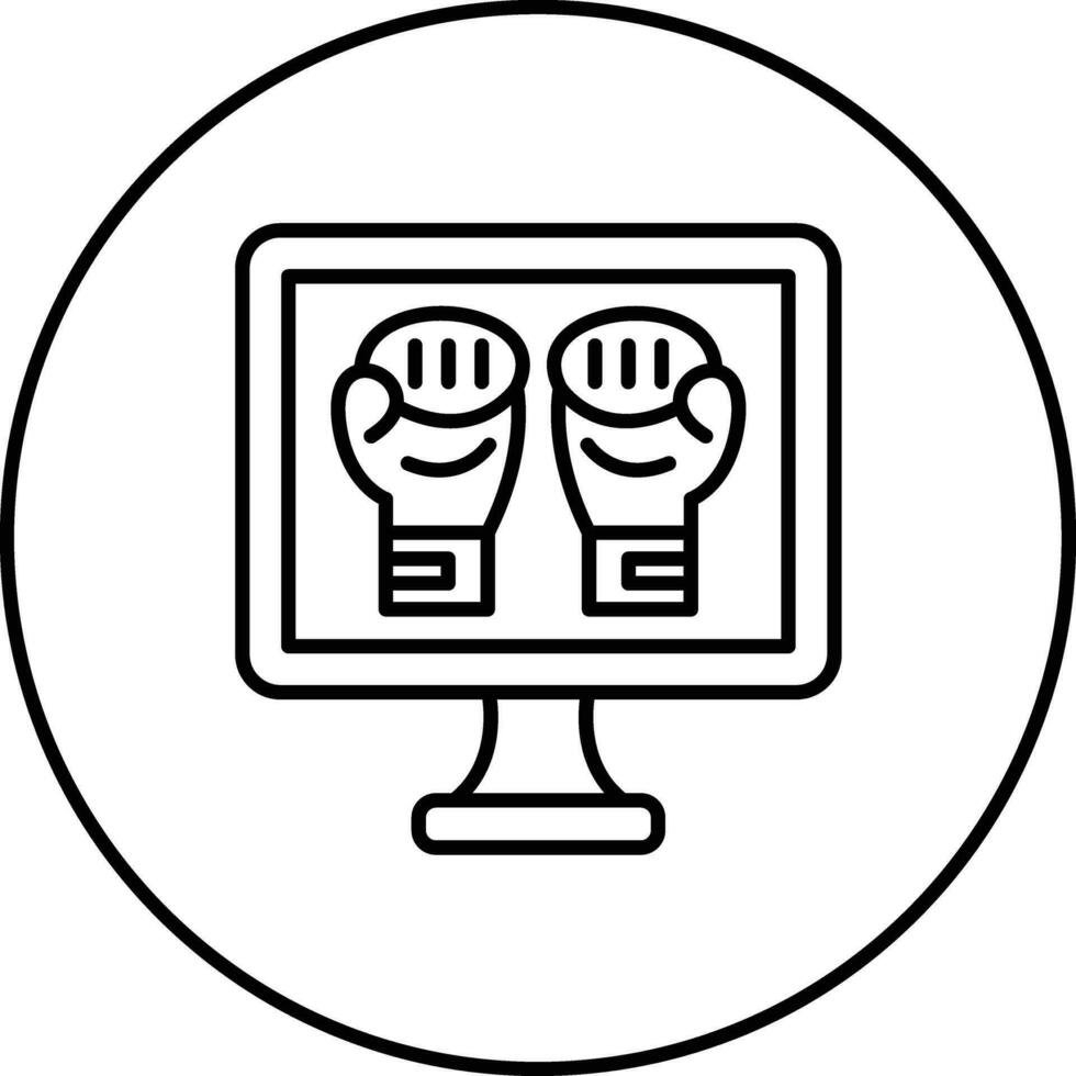 ícone de vetor de boxe