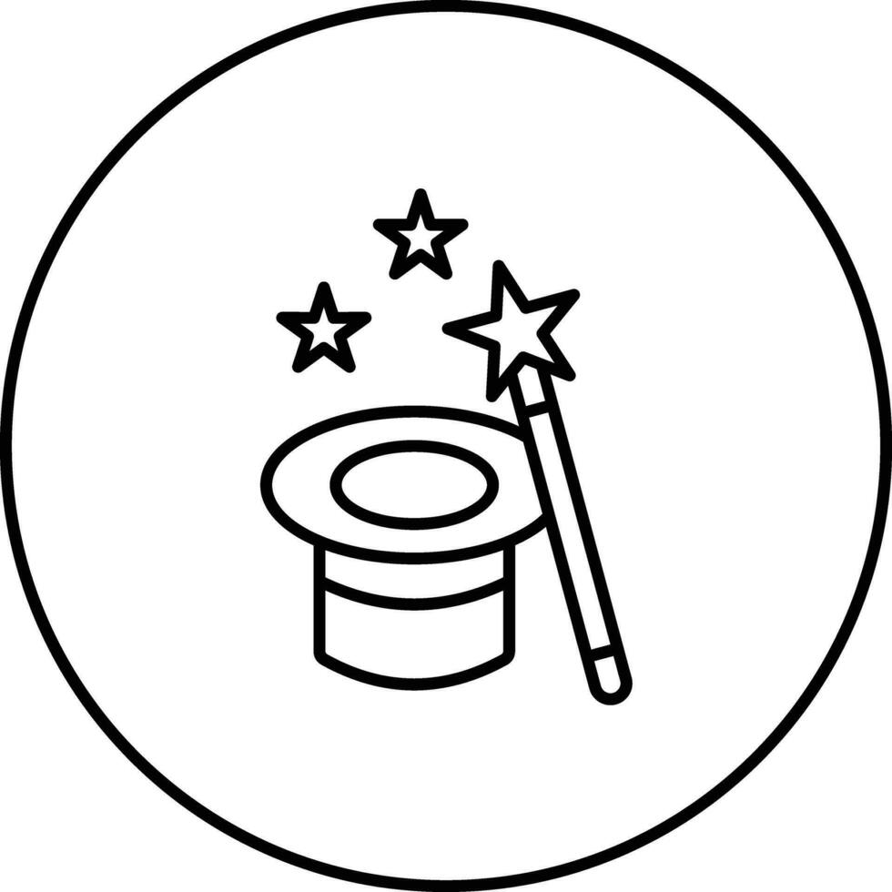 ícone de vetor de truque de mágica