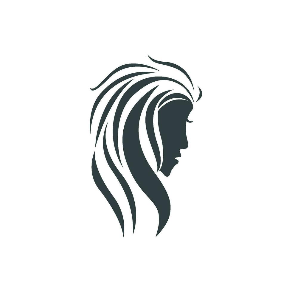 ilustração de ícone de corte de cabelo de estilo vetor