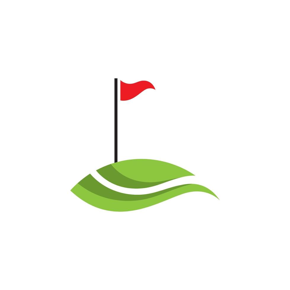 ilustração de estoque de ícone de vetor de logotipo de golfe