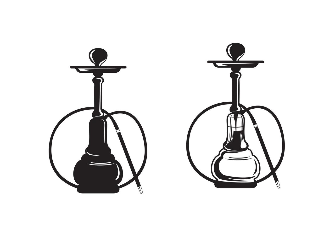 ilustração do projeto do cachimbo de água vetor