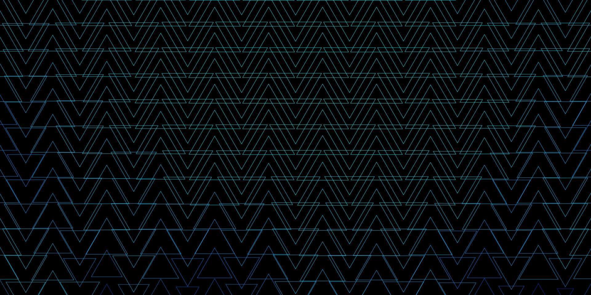 textura vector azul escuro com estilo triangular.