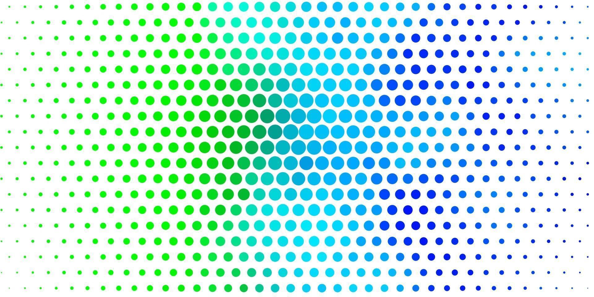padrão de vetor azul e verde claro com esferas.