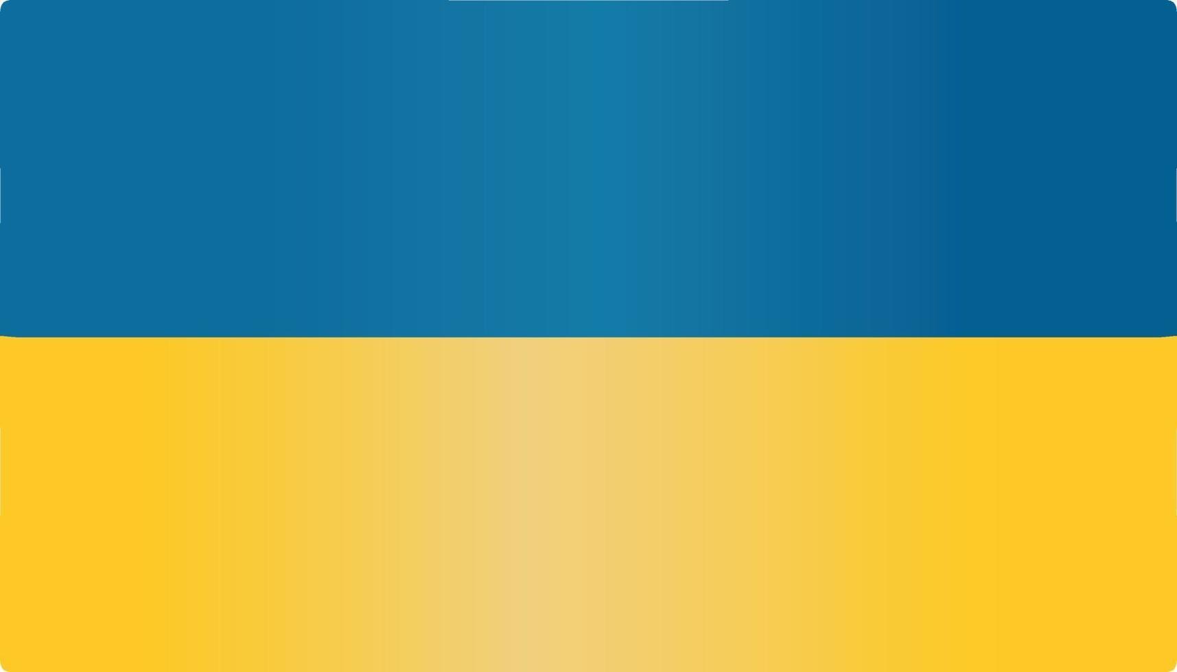 vetor plano da bandeira do país da ucrânia com cor gradiente