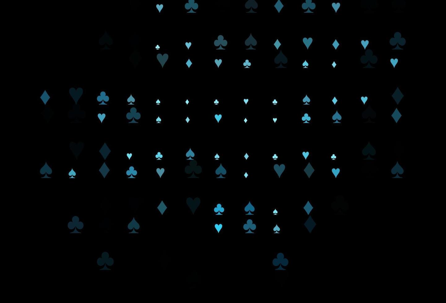 capa de vetor azul escuro com símbolos de aposta.