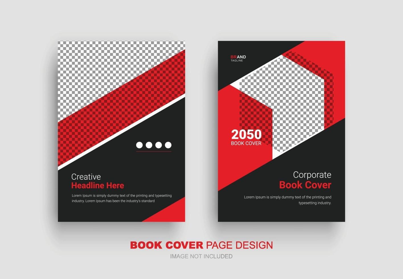 modelo de design de capa de livro corporativo, capa de livro de negócios vetor