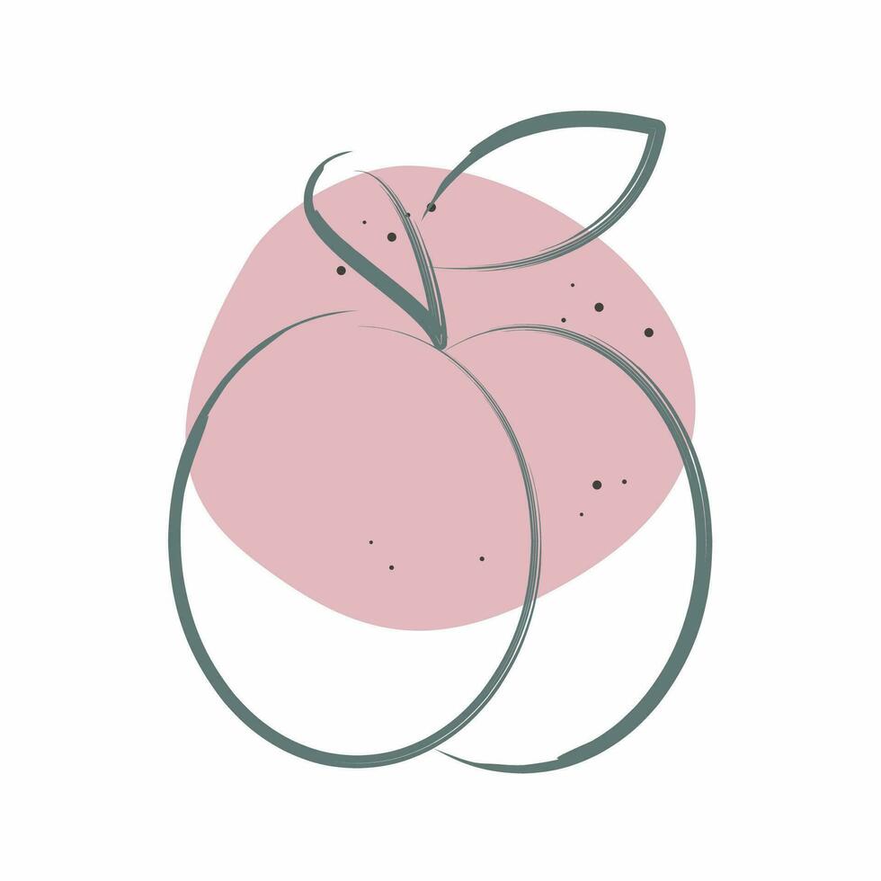 ícone ameixa. relacionado para fruta e vegetal símbolo. cor local estilo. simples Projeto editável. simples ilustração vetor