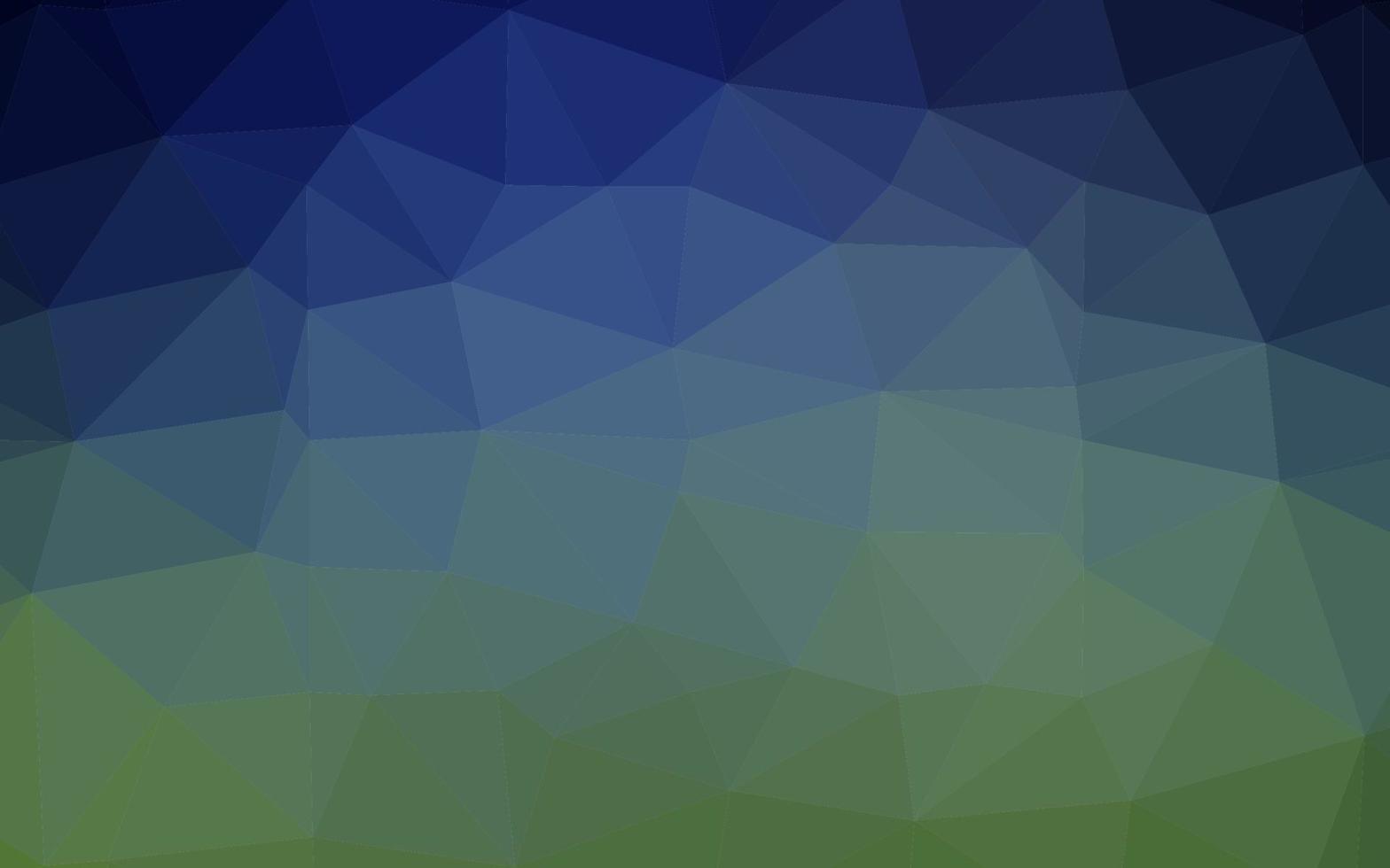 modelo de triângulo embaçado vetor azul escuro e verde.
