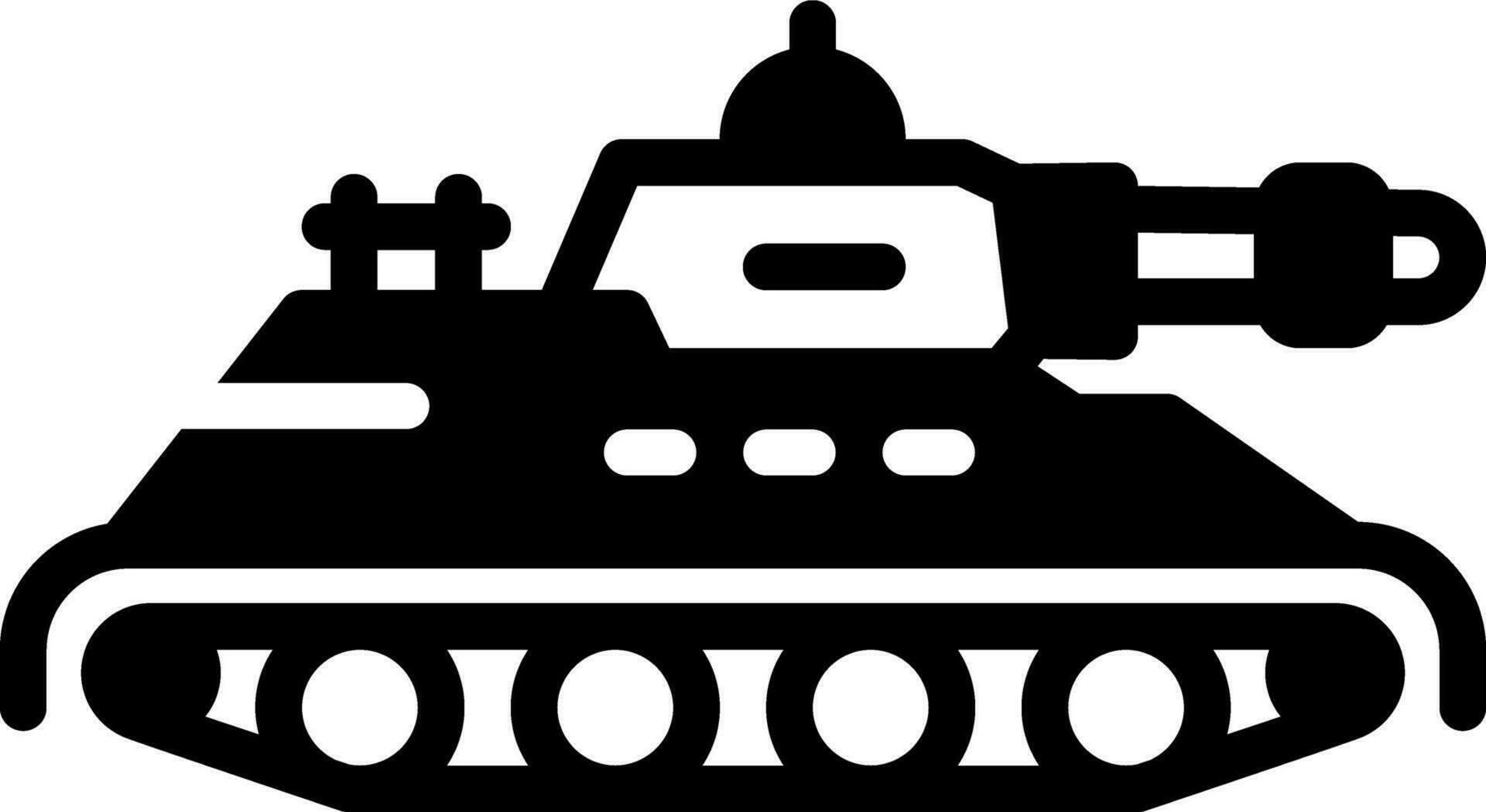 sólido ícone para tanques vetor