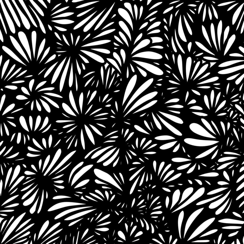 abstrato rabisco do flor estilo.floral fundo Projeto para tecido, papel de parede, padrão e etc. vetor