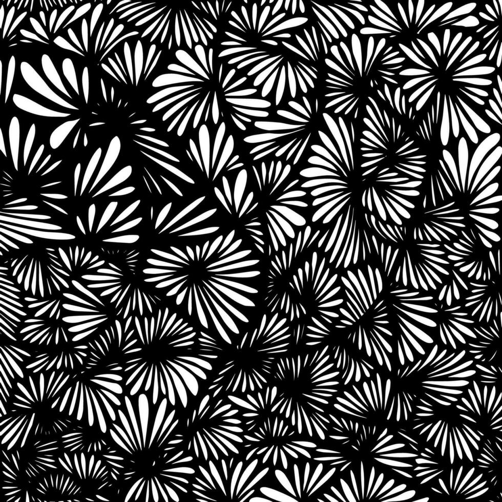 abstrato rabisco do flor estilo.floral fundo Projeto para tecido, papel de parede, padrão e etc. vetor