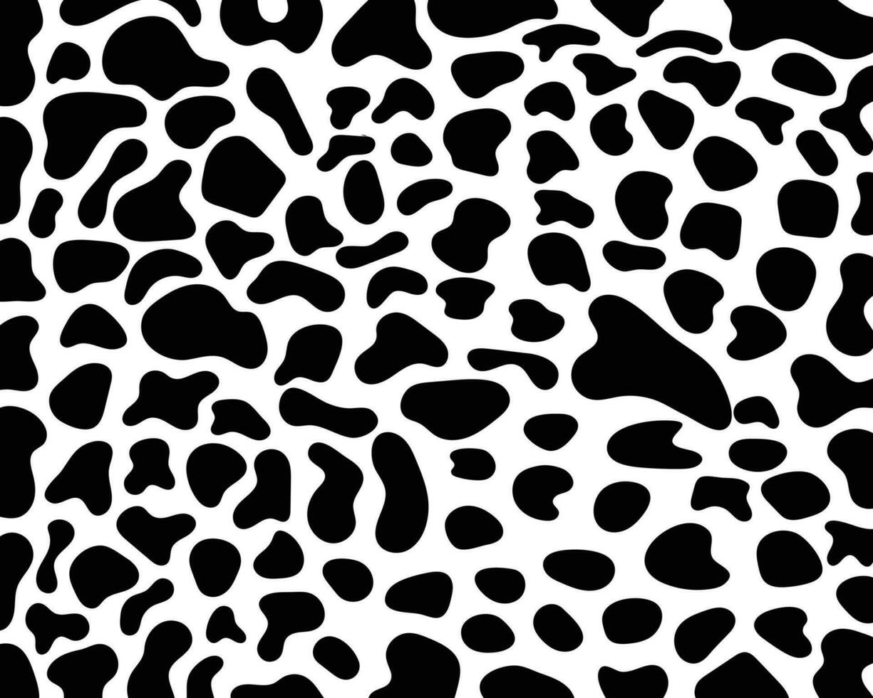 abstrato animal pele leopardo, guepardo, jaguar desatado padronizar Projeto. Preto e branco desatado camuflar fundo. vetor