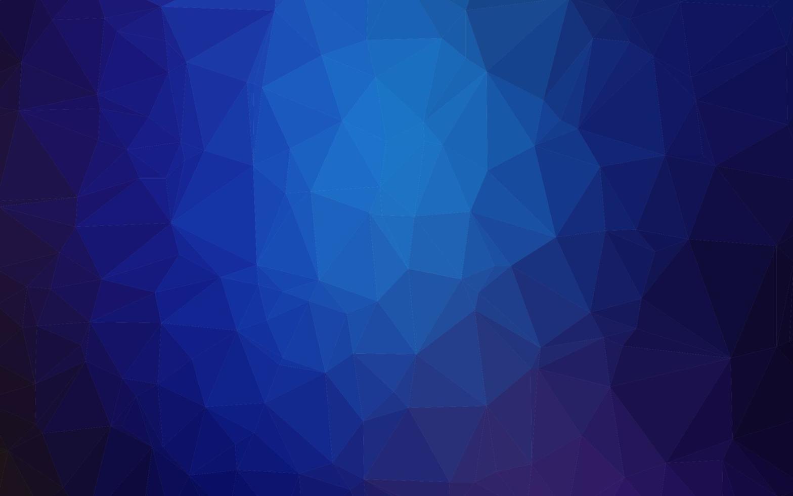 padrão de triângulo embaçado vetor azul escuro.
