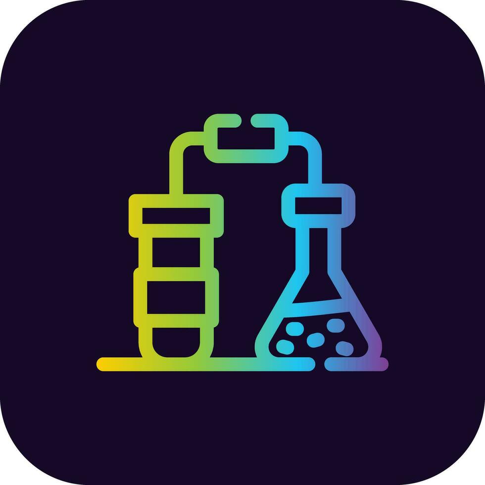 design de ícone criativo de química vetor