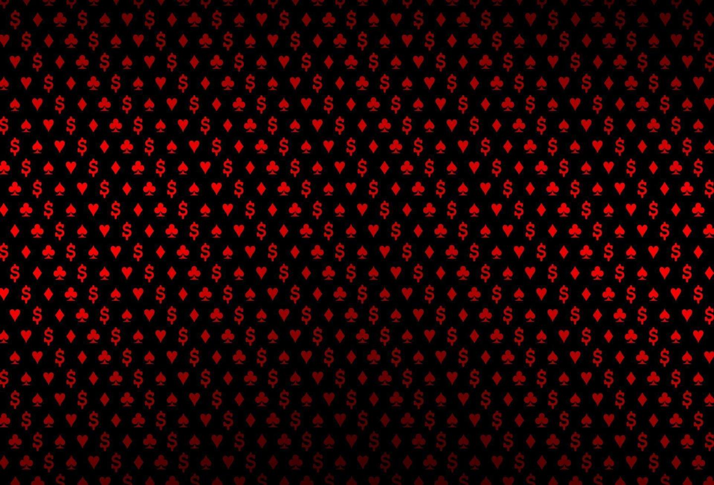 fundo vector vermelho escuro com sinais de cartões.