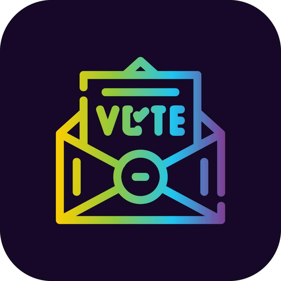 votar design de ícone criativo vetor