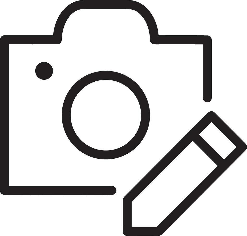 Câmera fotografia ícone símbolo imagem vetor. ilustração do multimídia fotográfico lente grapich Projeto imagens vetor