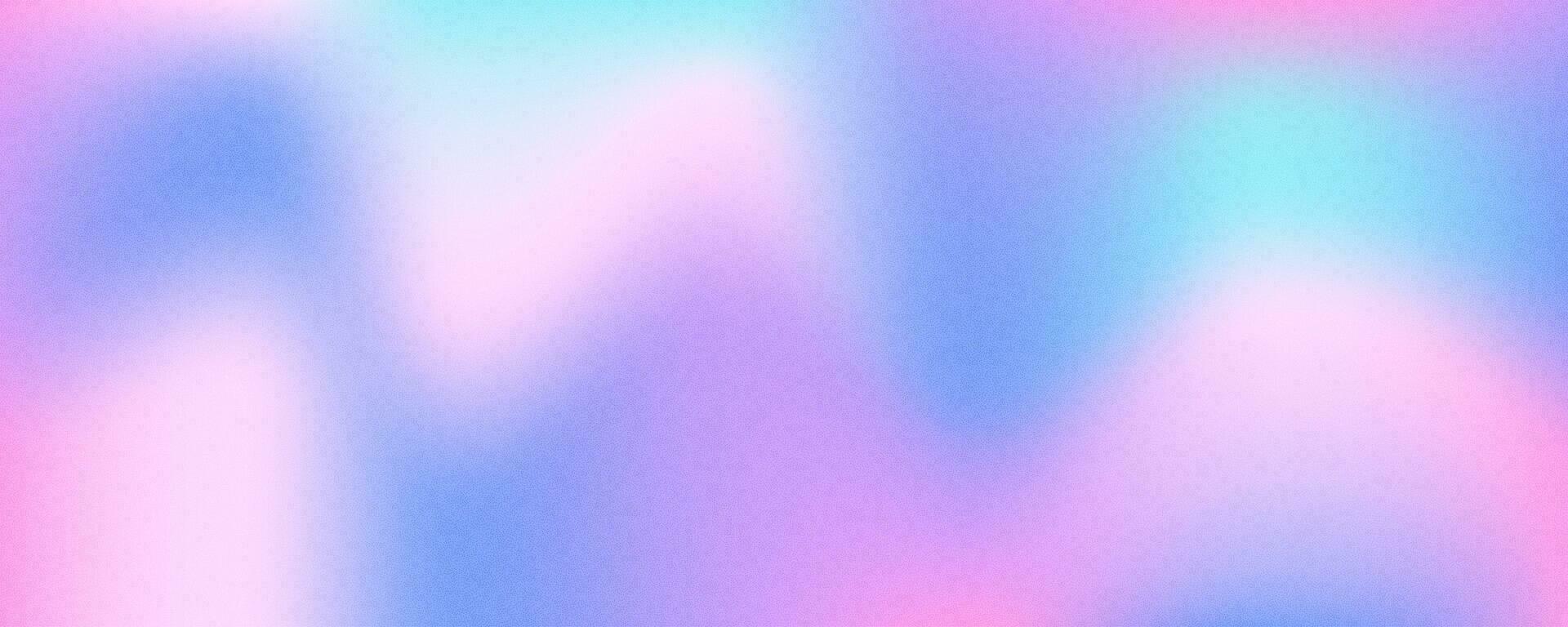 gradiente colori fundo. suave Rosa e azul granulado gradação. borrado retro poster com abstrato ruído textura. vetor