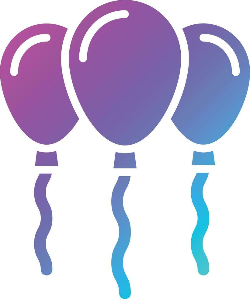 ilustração de design de ícone de vetor de balões