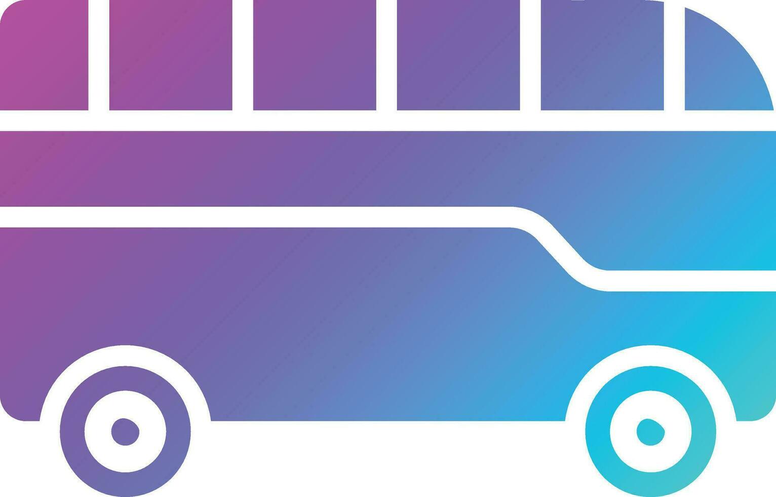 ilustração de design de ícone de vetor de ônibus