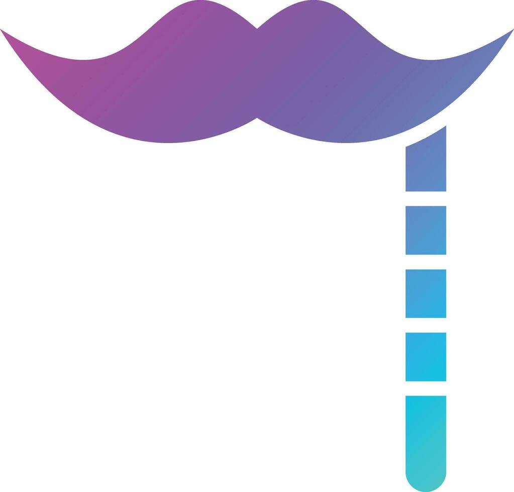 ilustração de design de ícone de vetor de bigode