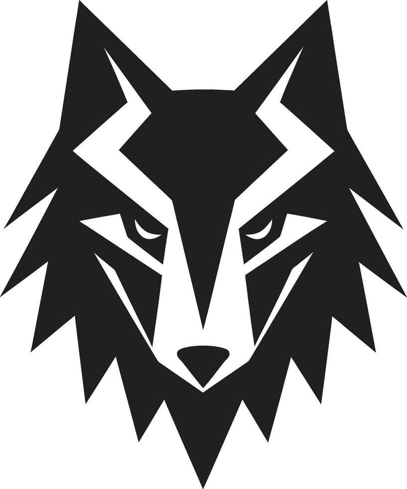 sombreado Lobo majestade ônix licantropo logotipo vetor