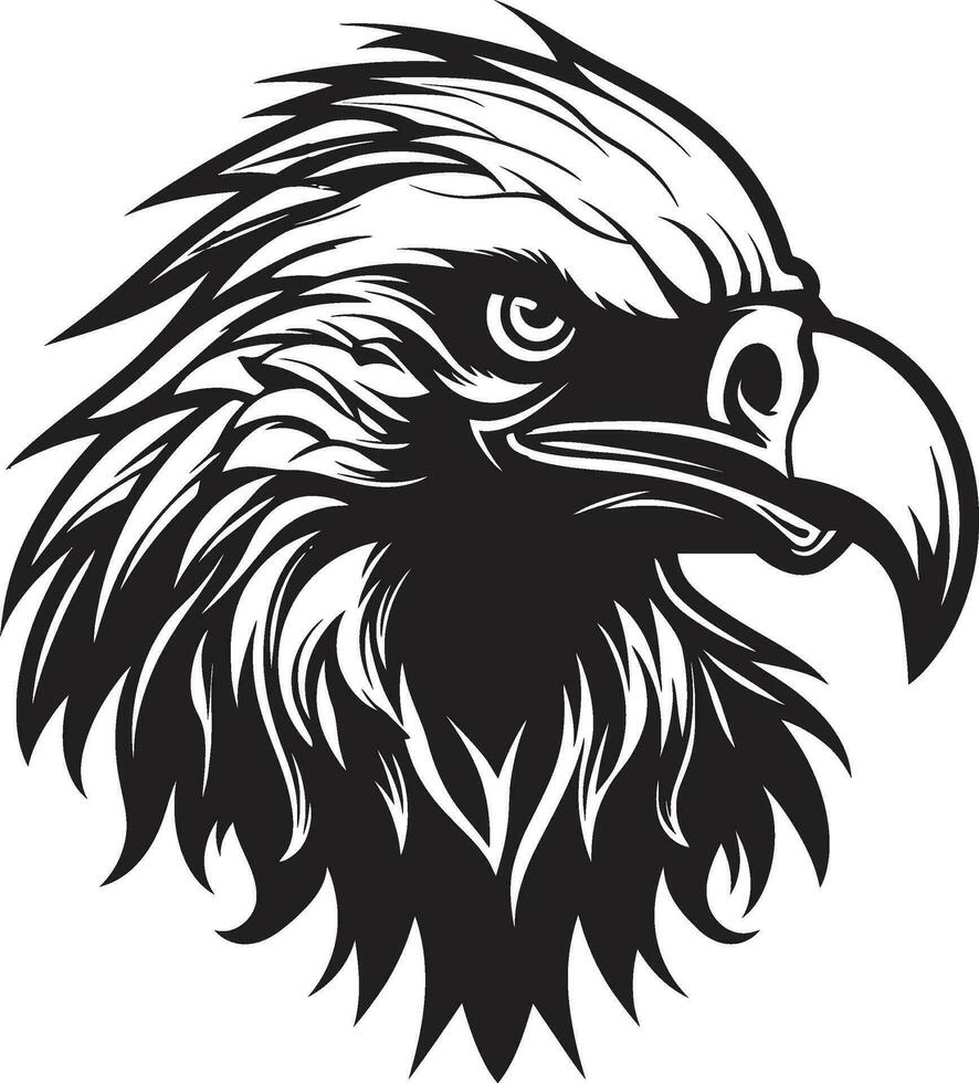 abutres poleiro logotipo noturno predador iconografia vetor