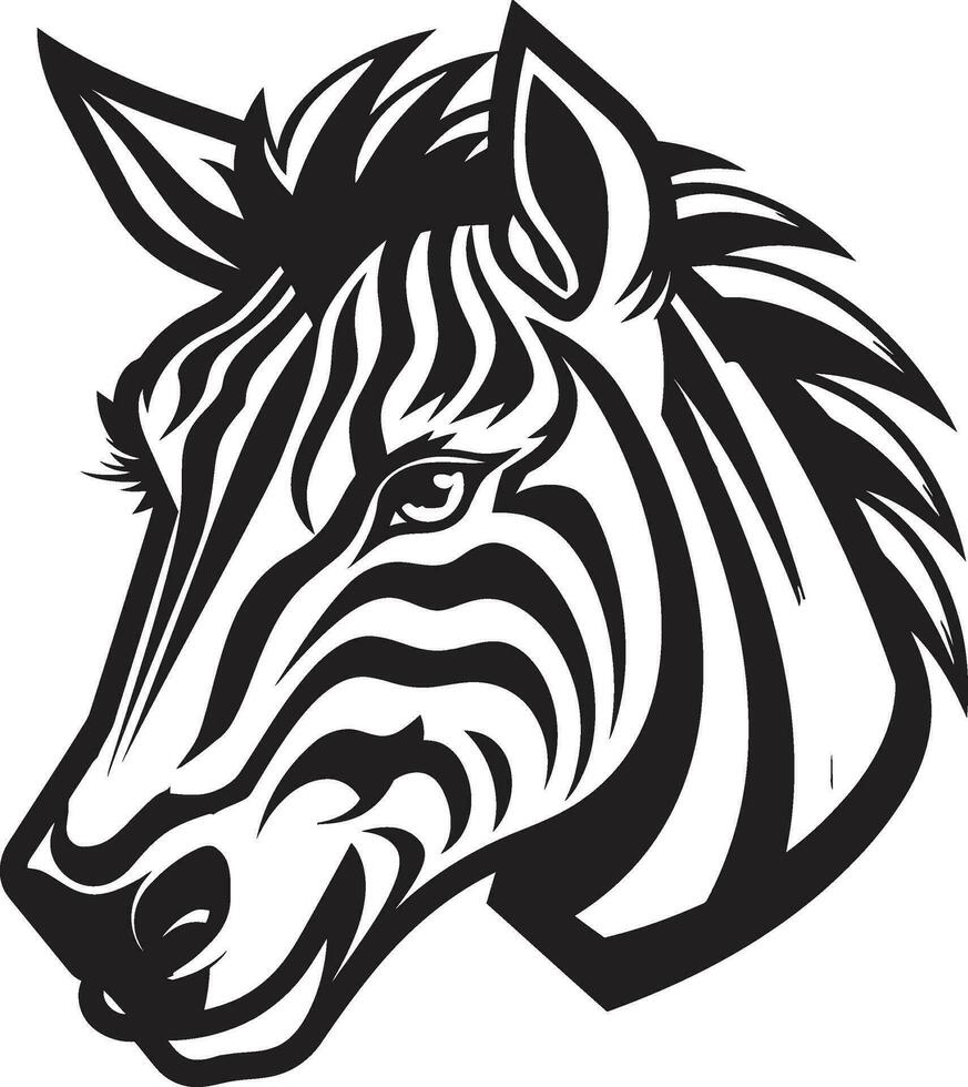 elegante zebras silencioso passear Preto e branco listrado majestade vetor