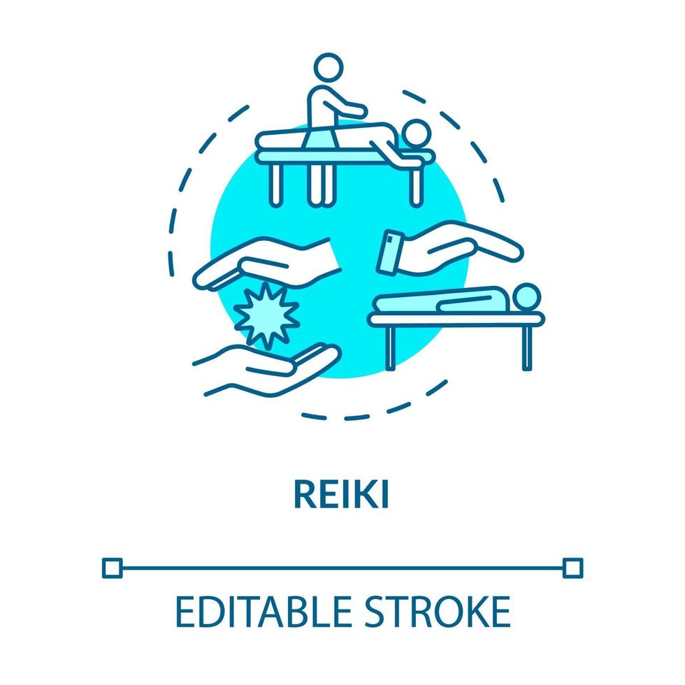 ícone do conceito de reiki vetor