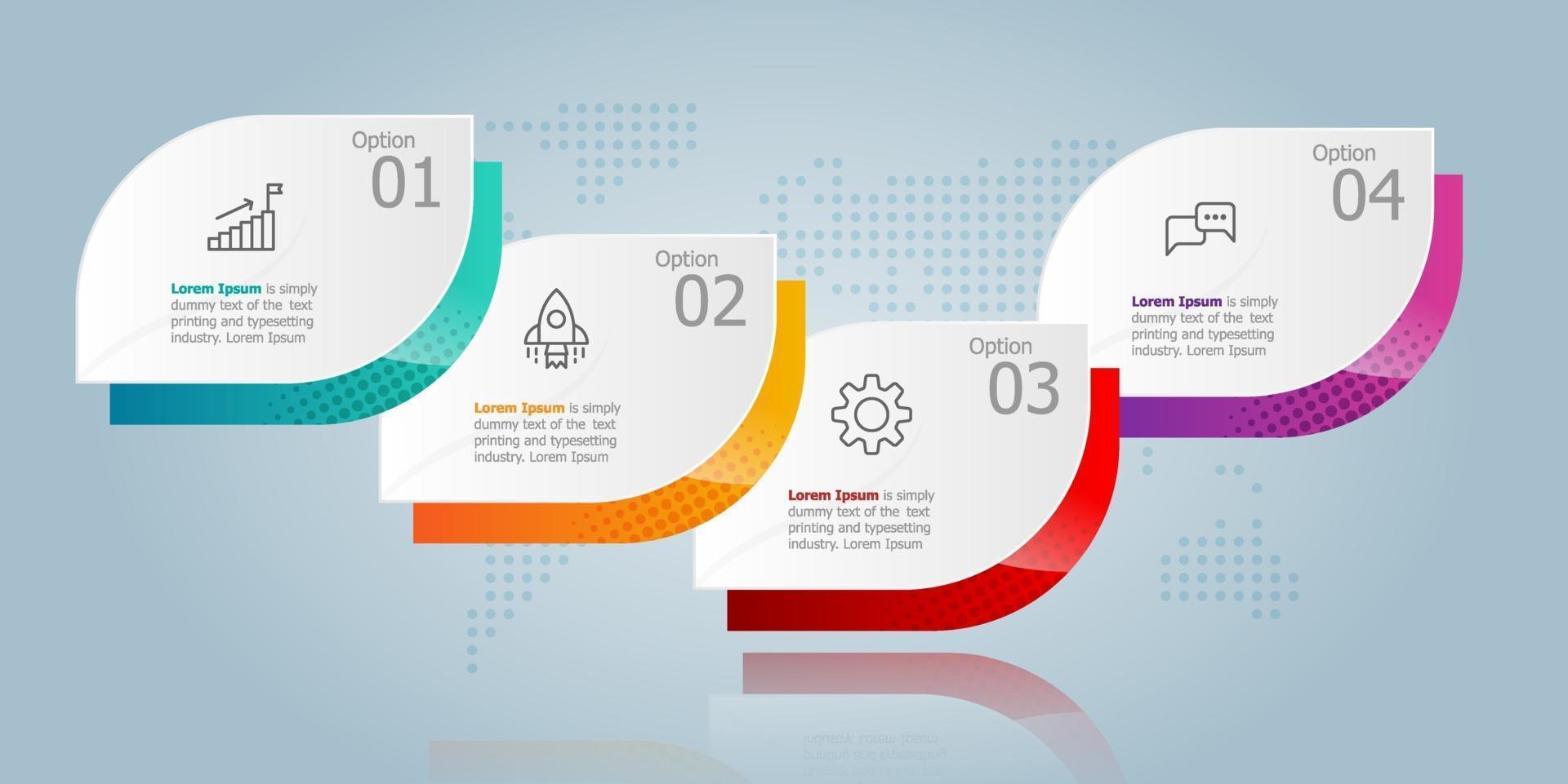 apresentação de elemento infográfico horizontal vetor